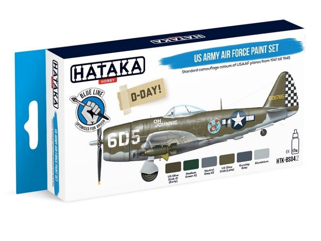 HATAKA BLUE SET BS04.2 US Army Air Force paint set