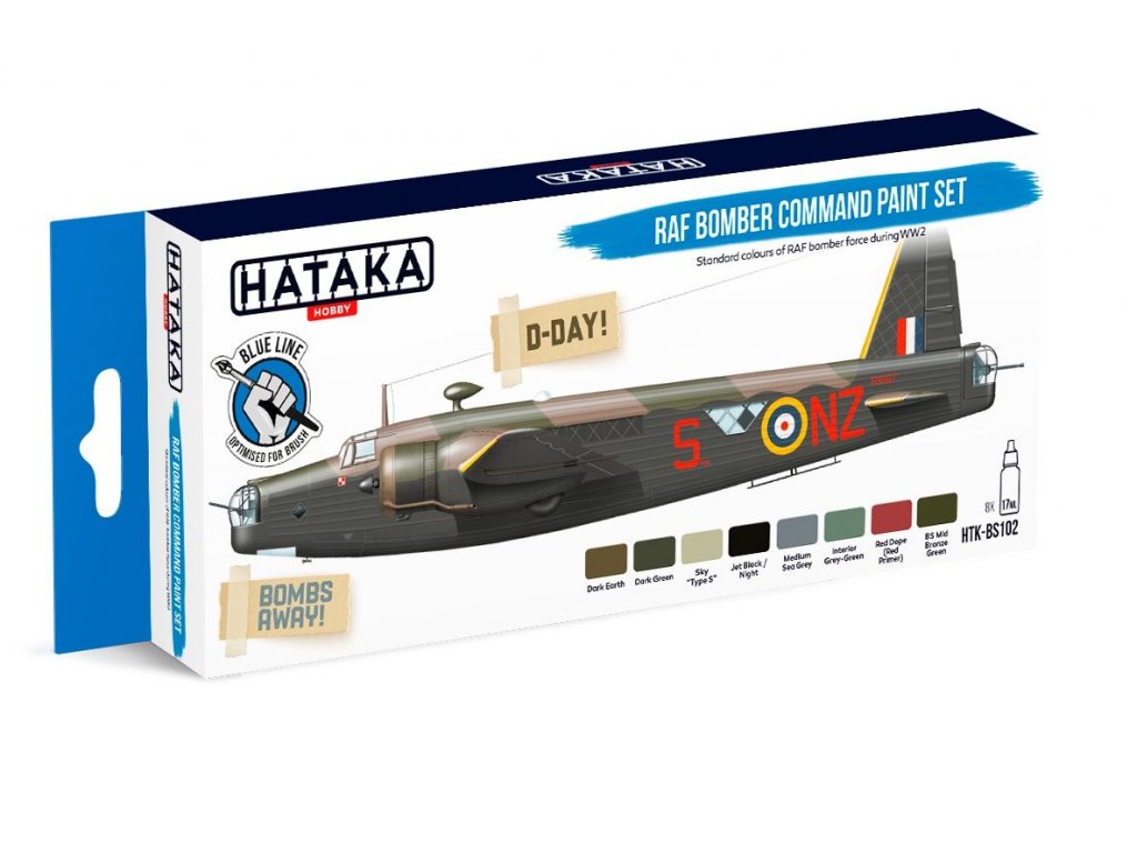 HATAKA BLUE SET BS102 RAF Bomber Command paint set
