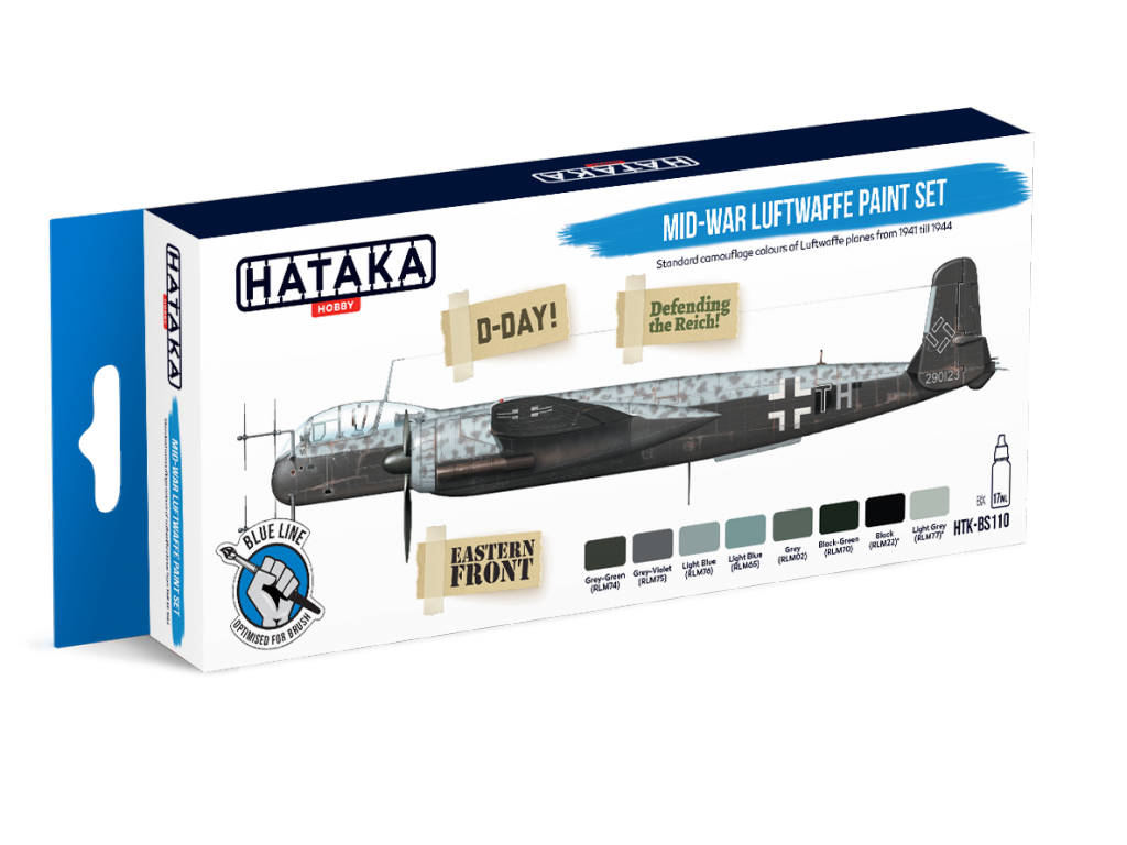 HATAKA BLUE SET BS110 Mid-War Luftwaffe Paint Set