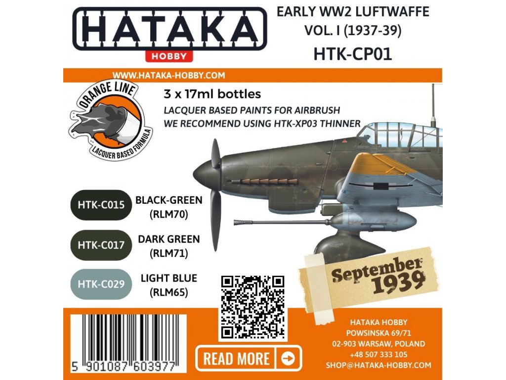 HATAKA CP01 Early WW2 Luftwaffe Vol. I (1937-39)