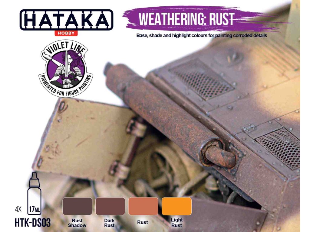 HATAKA DS03 Weathering: Rust 4x17ml