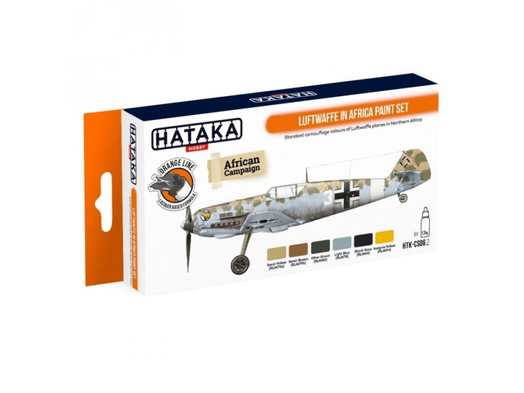 HATAKA ORANGE SET CS06.2 Luftwaffe in Africa paint set