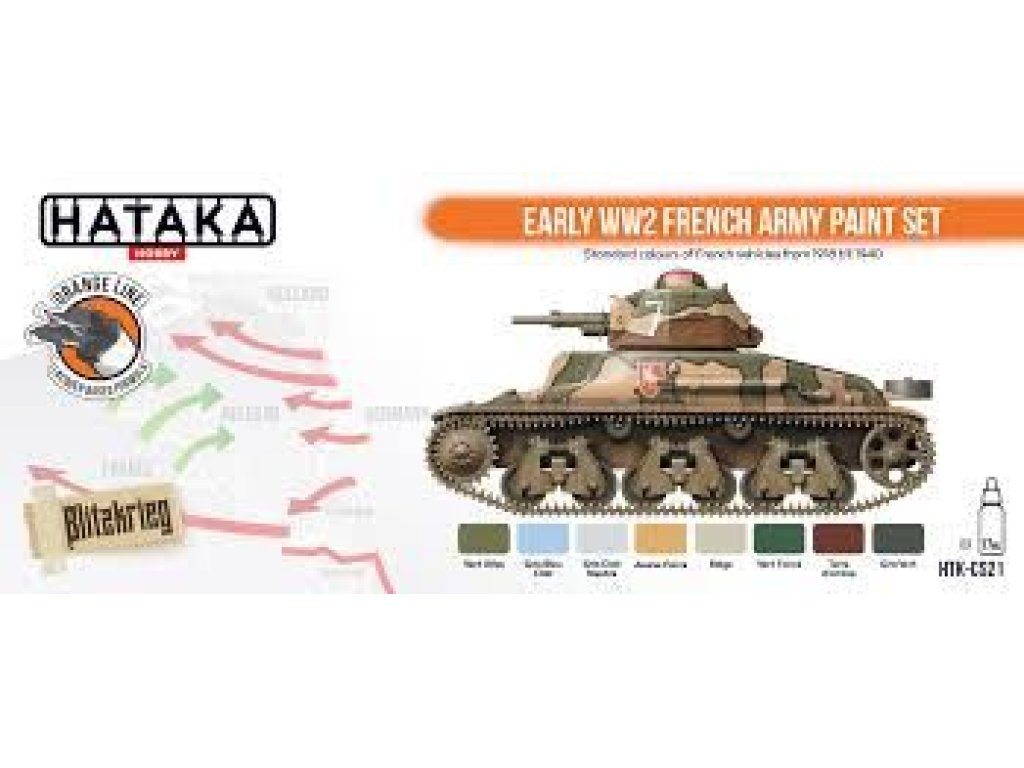 HATAKA ORANGE SET CS21 Early WW2 French Army paint set