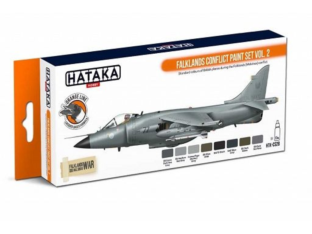 HATAKA ORANGE SET CS28 Falklands Conflict paint SET vol. 2 8 x 17ml