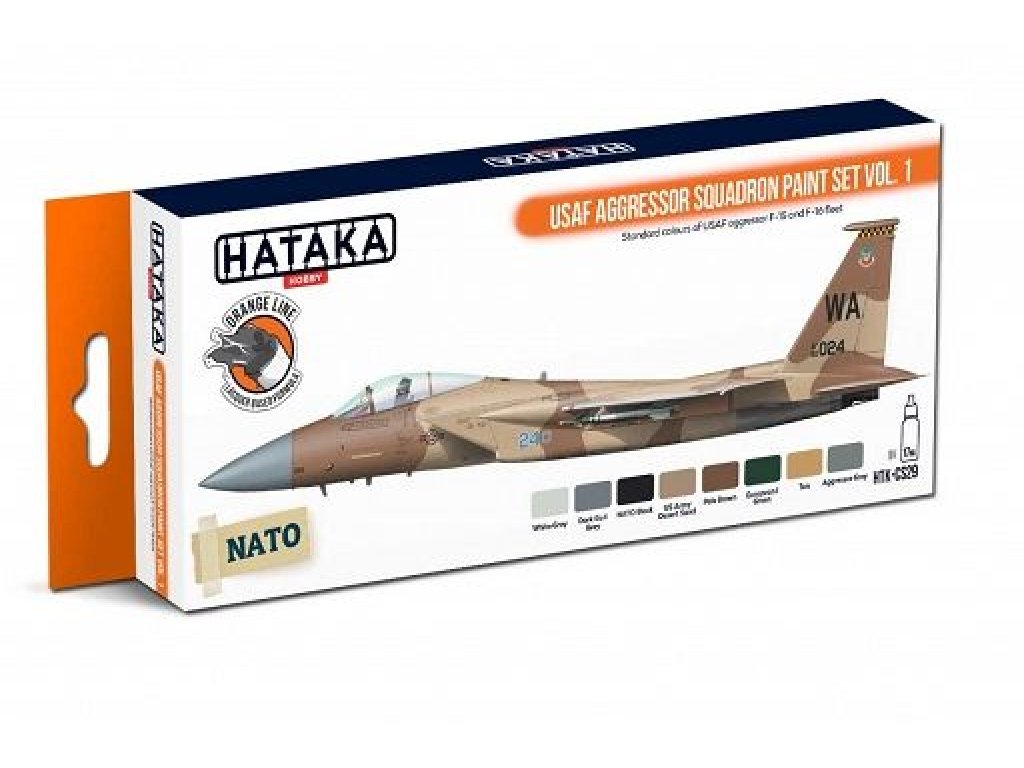 HATAKA ORANGE SET CS29 USAF Aggressor Squadron paint SET vol. 1 8 x 17ml