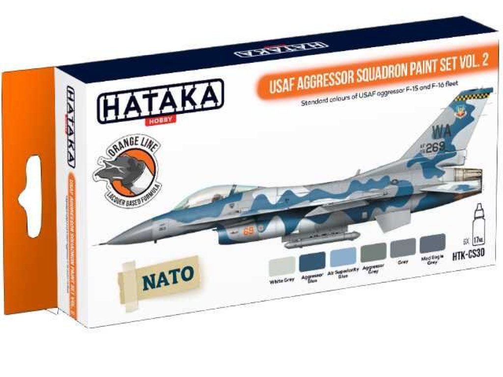 HATAKA ORANGE SET CS30 USAF Aggressor Squadron paint SET v.2