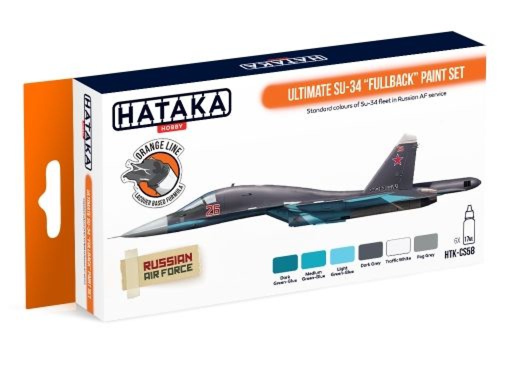 HATAKA ORANGE SET CS58 Ultimate Su34 Fullback paint set
