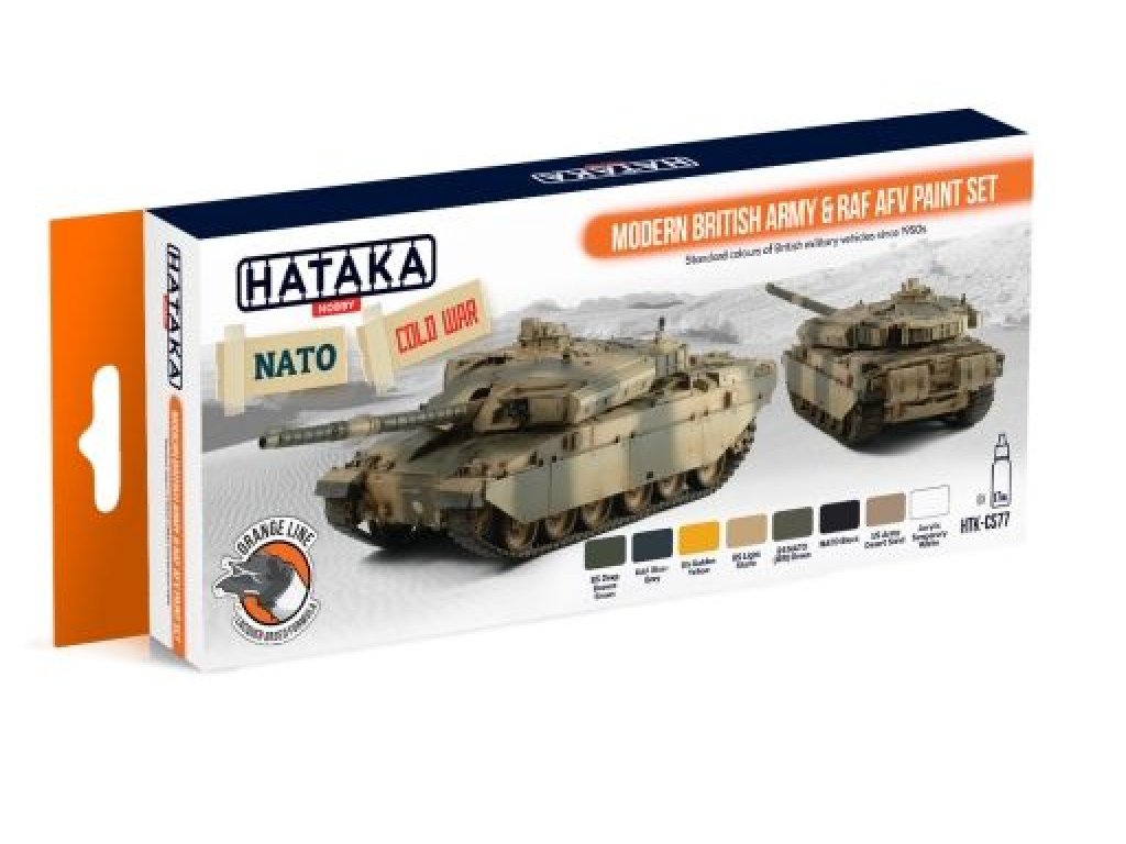 HATAKA ORANGE SET CS77 Modern British Army   RAF AFV set