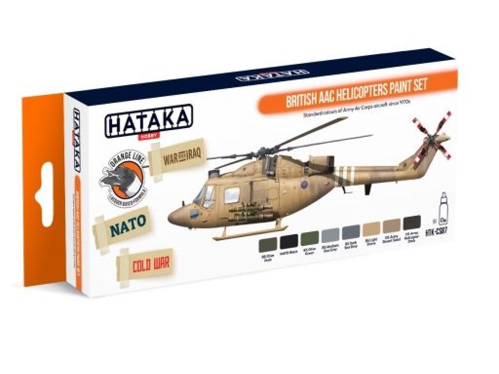 HATAKA ORANGE SET CS87 British AAC Helicopters paint set
