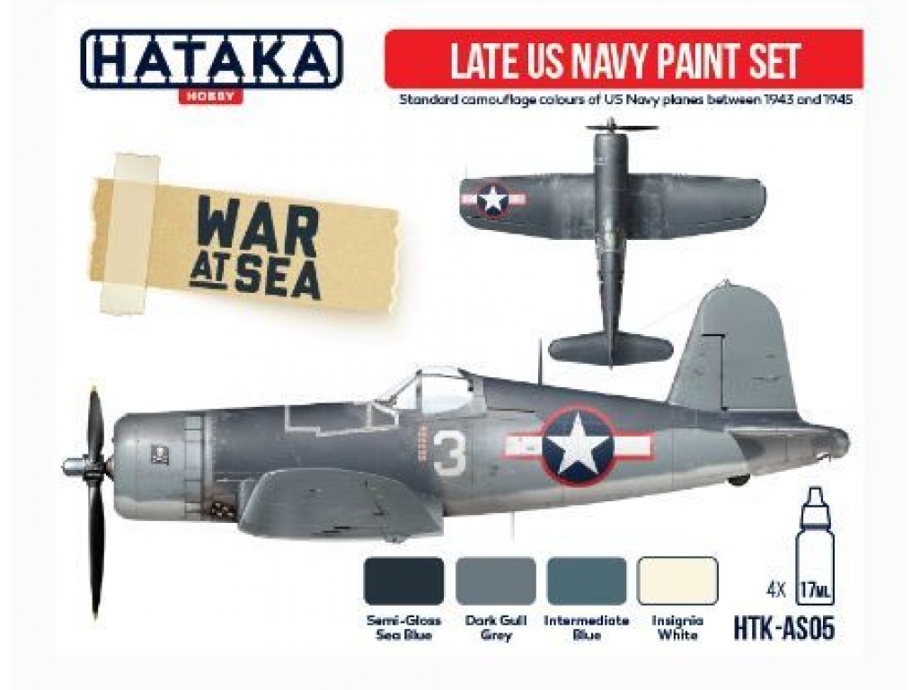 HATAKA RED SET AS05.2  Late US Navy Paint Set