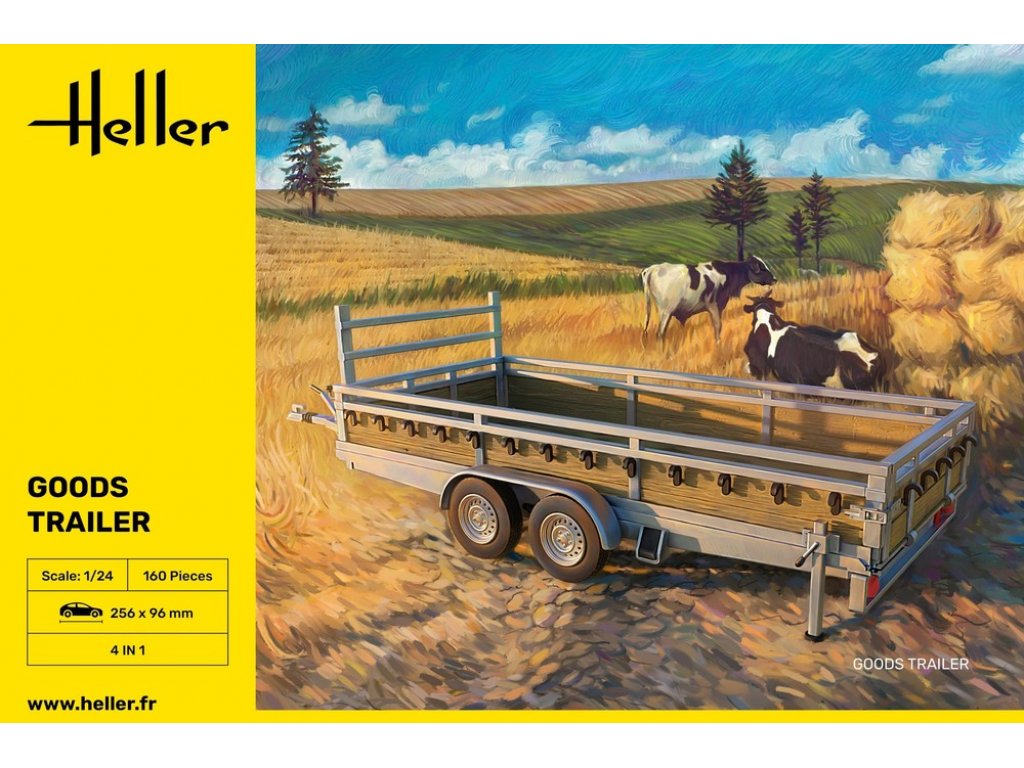 HELLER 1/24 56778 Starter Kit - Goods Trailer