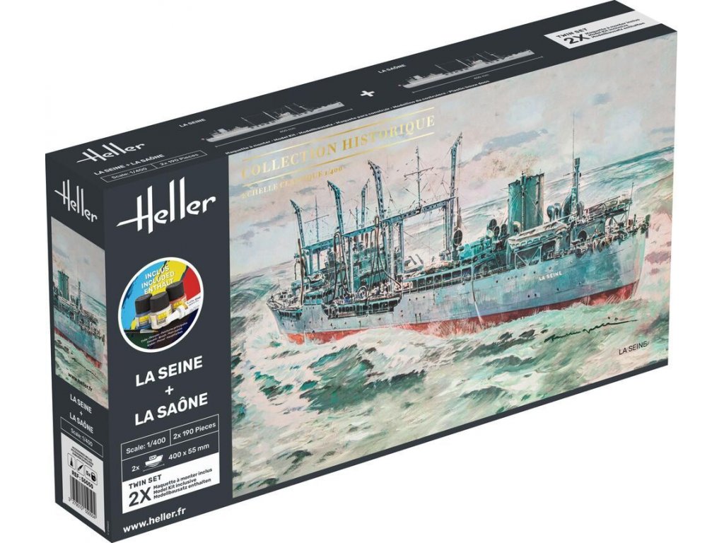 HELLER 1/400 Starter Kit La Seine + La Saone