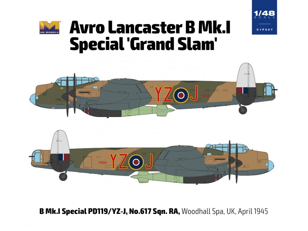 HK MODELS 1/48 Avro Lancaster B Mk.I Special "Grand Slam"