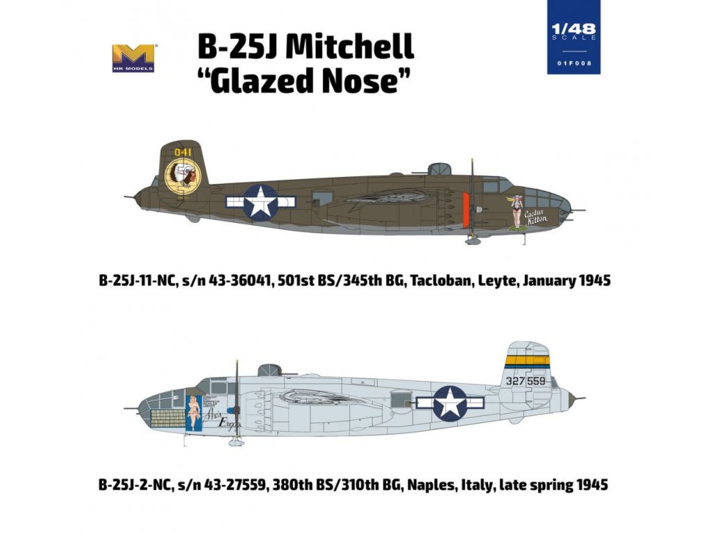 HK MODELS 1/48 B-25J Mitchell Glazed Nose