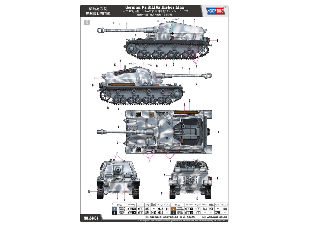 HOBBYBOSS 1/48 German Pz.Sfl.Iva Dicker Max