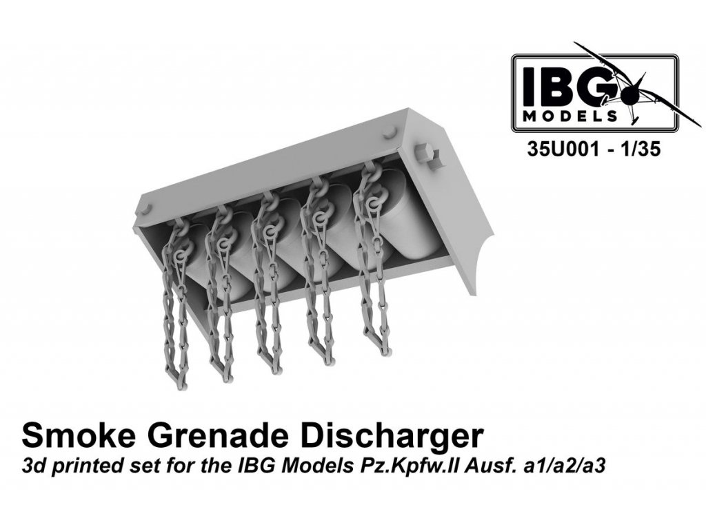 IBG 1/35 Smoke Grenade Discharger 3d printed set