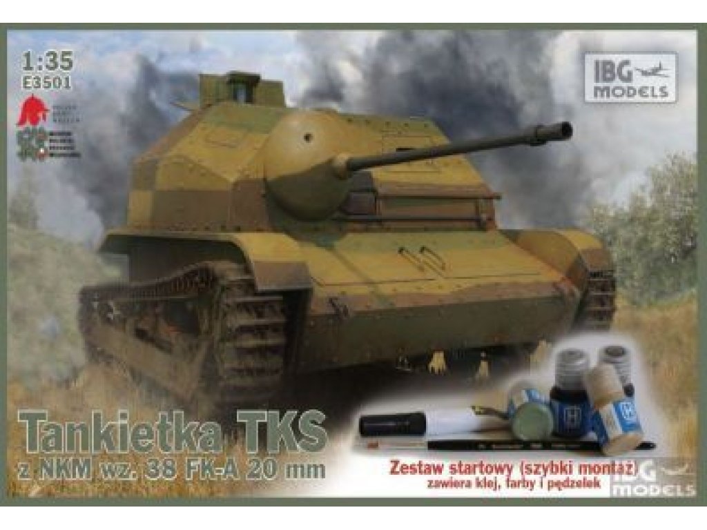 IBG 1/35 TKS Tankette w/ 20mm Gun w Colors