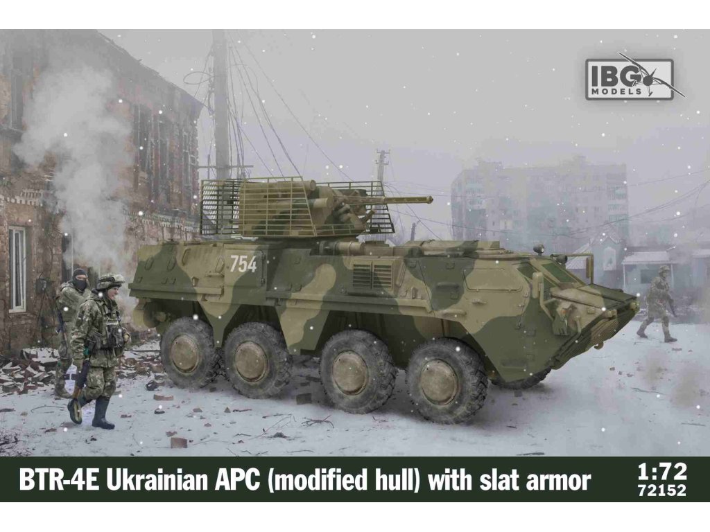 IBG 1/72 72152 BTR-4E Ukrainian APC (Modified Hull) with Slat Armor