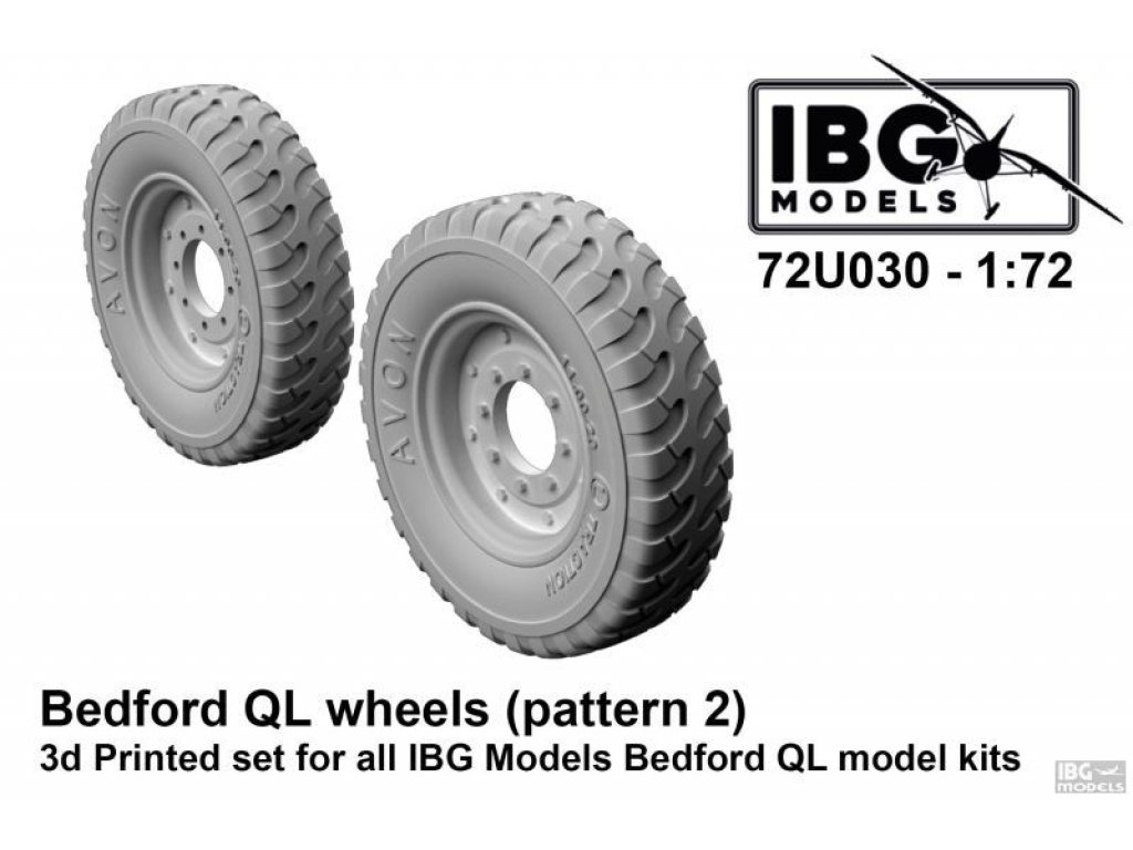 IBG 1/72 Bedford QL Wheels (Pattern 2) for all IBG Bedford QL Kits
