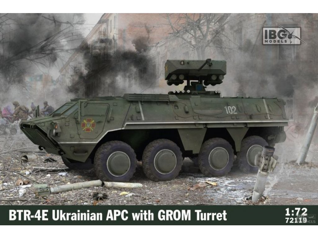 IBG 1/72 BTR-4E Ukrainian APC with GROM Turret