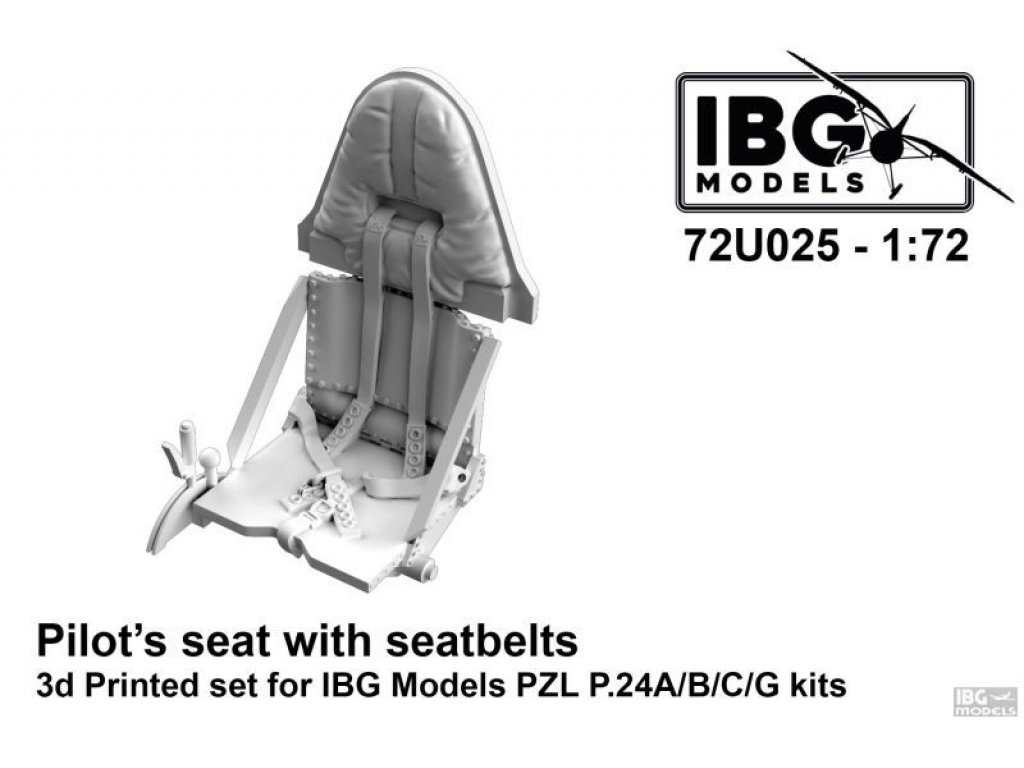 IBG 1/72 Pilot's Seat with Seatbelts for PZ P.24A/B/C/G