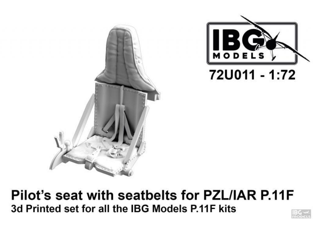 IBG 1/72 Pilot's Seat with Seatbelts for PZL/IAR P.11F