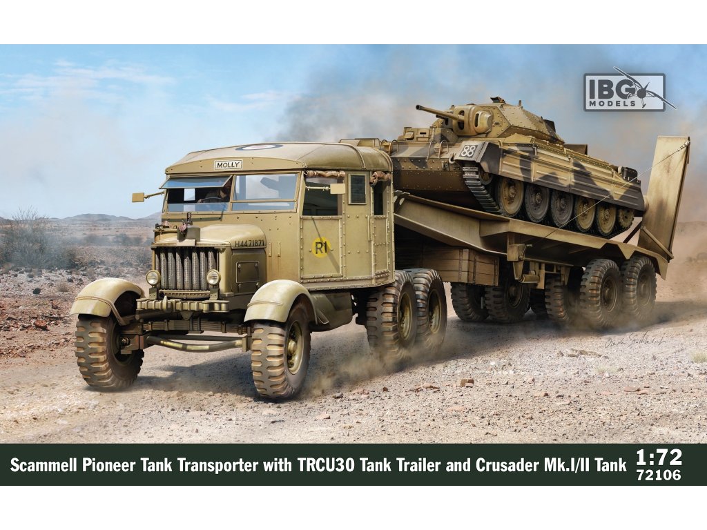 IBG 1/72 Scammel Transporter w/ TRCU30&Crusader MkI/II