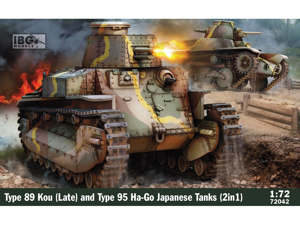 IBG 72042 1/72 Type 98 Kou (Late) and Type 95 Ha-Go Japanese Tanks (2 in 1)