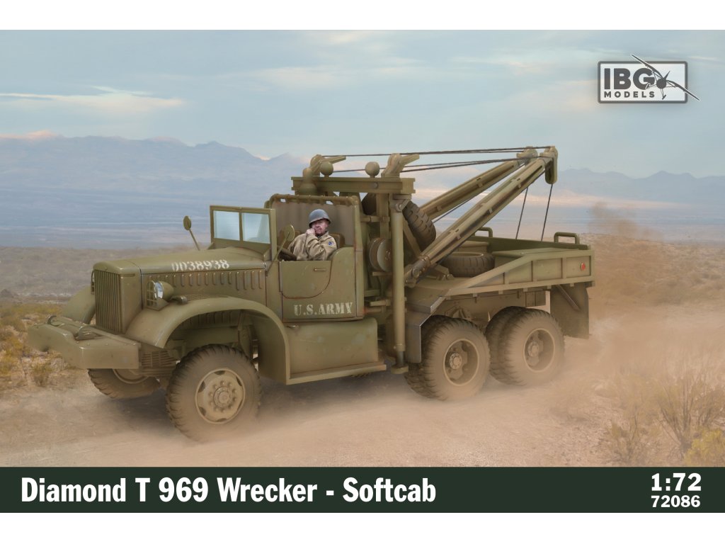 IBG 72086 1/72 Diamond T 969 Wrecker - Softcab