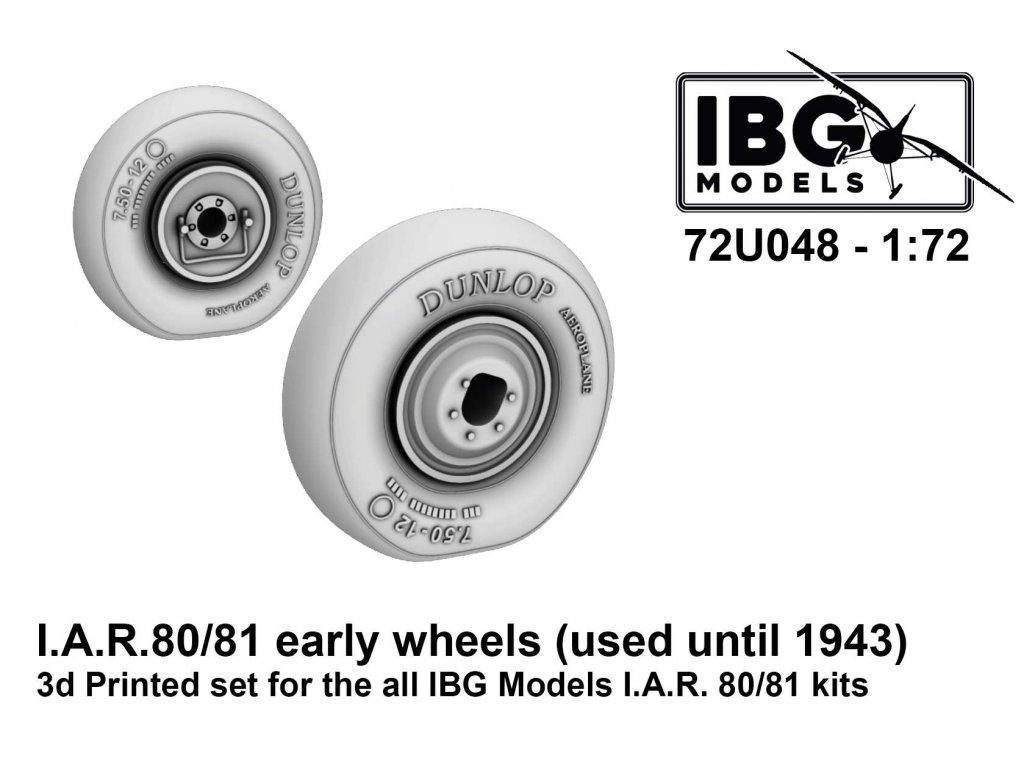 IBG 72U048 1/72 I.A.R.80/81 early wheels (until 1943) for IBG 