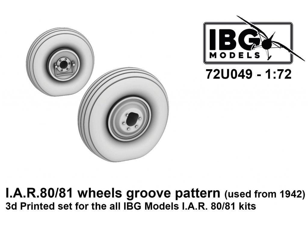 IBG 72U049 1/72 I.A.R.80/81 Wheels Groove Pattern (used from 1942) for IBG 