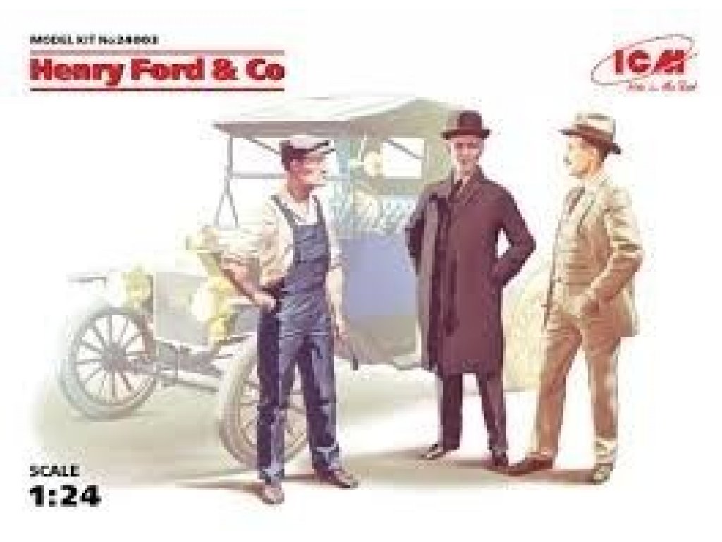 ICM 1/24 Henry Ford   Co ( 3 Figures)