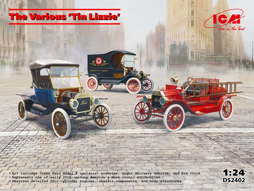 ICM 1/24 The Various Tin Lizzie (3-in-1)