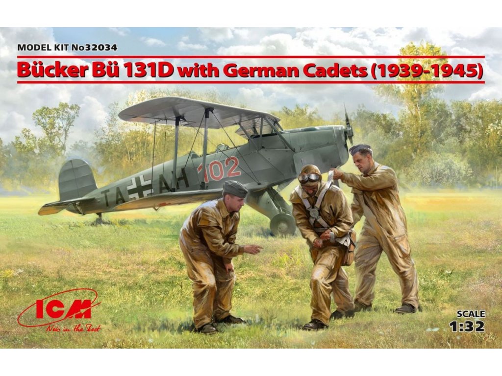 ICM 1/32 1/32 Bücker Bu- 131D w/ German Cadets 1939-45