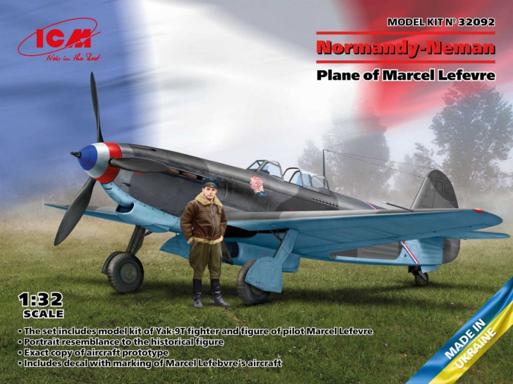 ICM 1/32 Normandy-Neman (Yak-9T & Marcel Lefevre figure