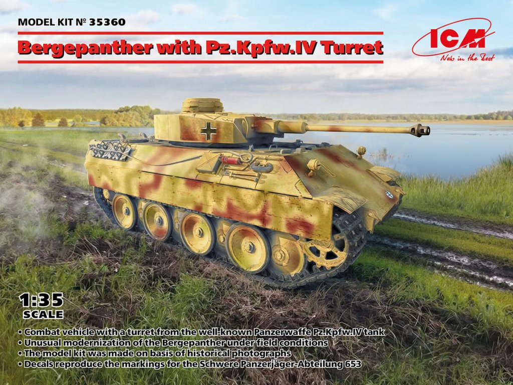 ICM 1/35 Bergepanther with Pz.Kpfw. IV Turret