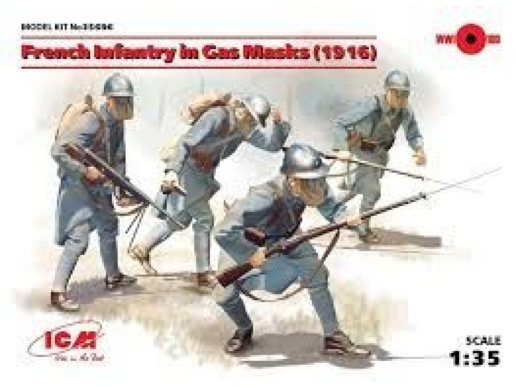 ICM 1/35 French Infantry in Gas Masks