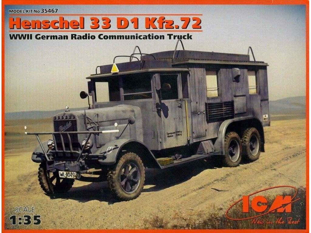 ICM 1/35 Henschel 33 D1 Kfz.72 Radiocar