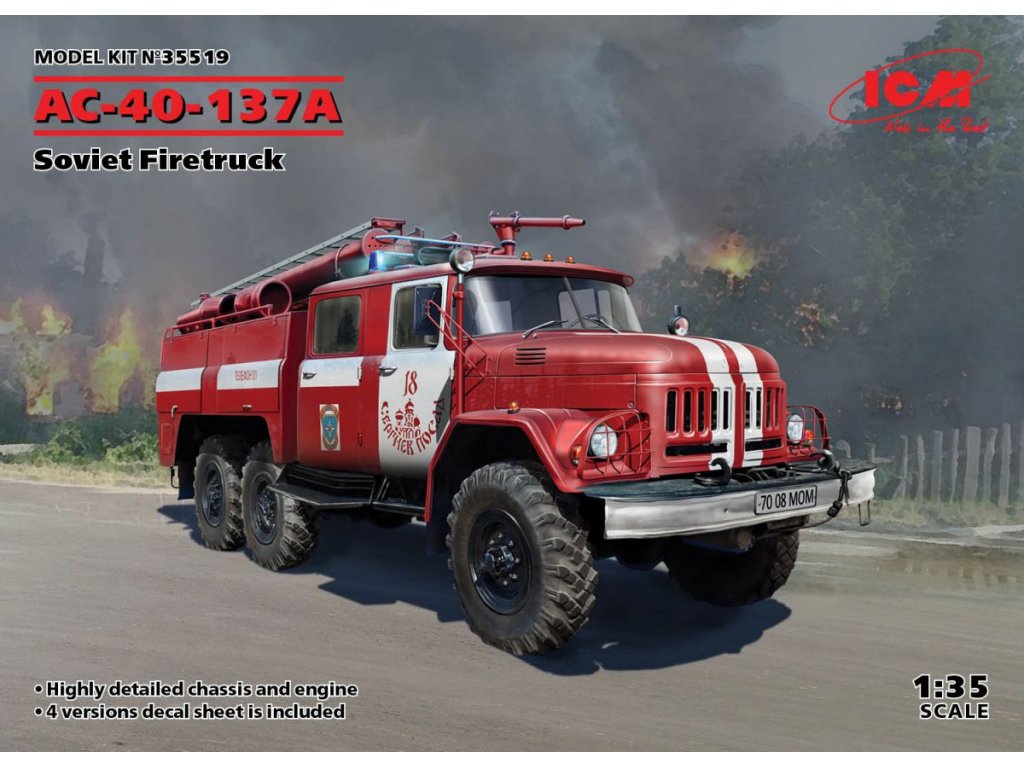 ICM 1/35 Soviet Fire Truck AC-40-137A