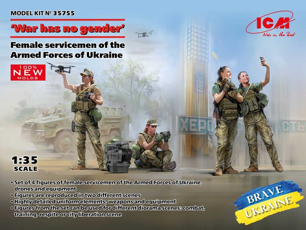 ICM 1/35 'War Has No Gender' Female Servicemen of the Armed Forces of Ukraine
