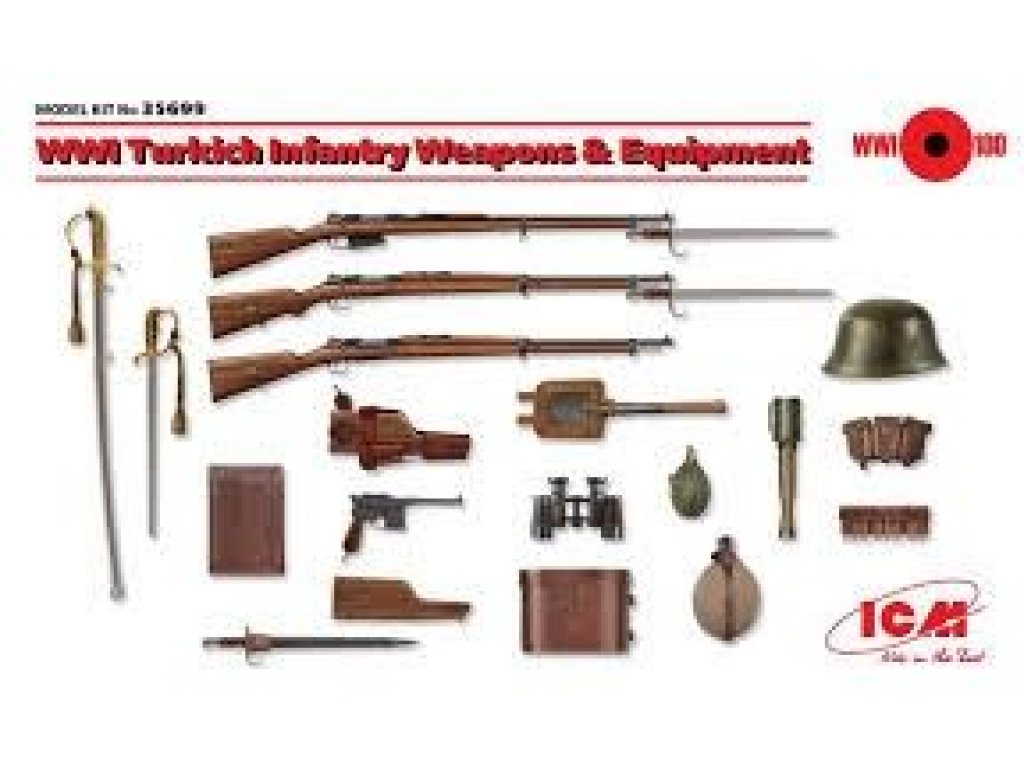 ICM 1/35 WWI Turkisch Weapons