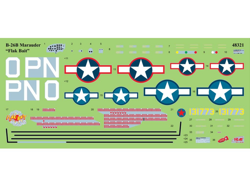 ICM 1/48 48321 B-26B Flak Bait, 322nd Bombardment Group