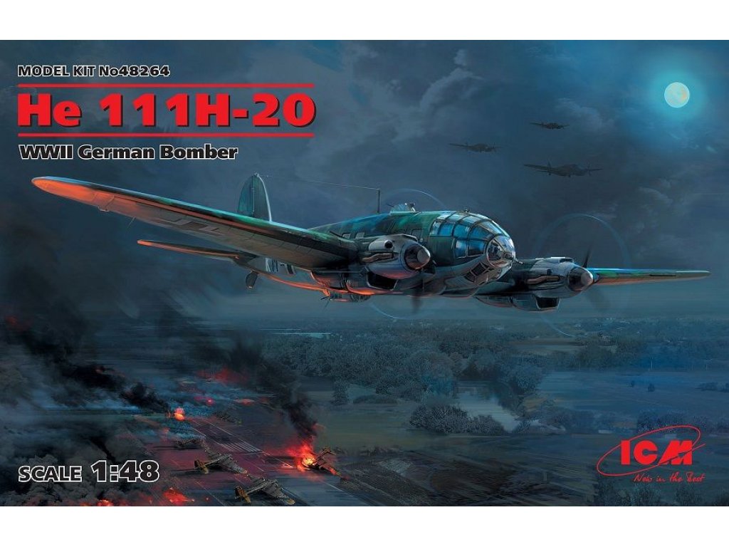 ICM 1/48 Heinkel He 111H-20 German Bomber (2x camo)