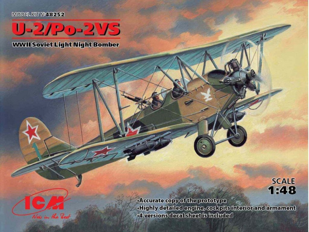 ICM 1/48 Polikarpov U-2/Po-Avs Night Light B.