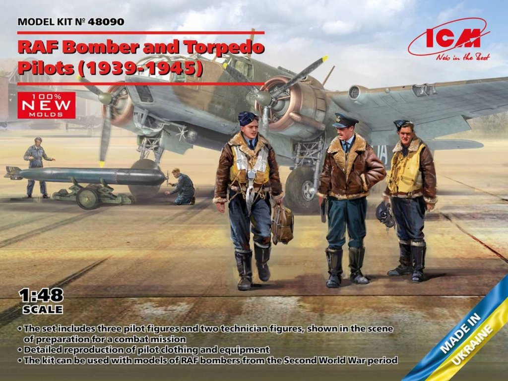 ICM 1/48 RAF Bomber and Torpedo Pilots (1939-1945)