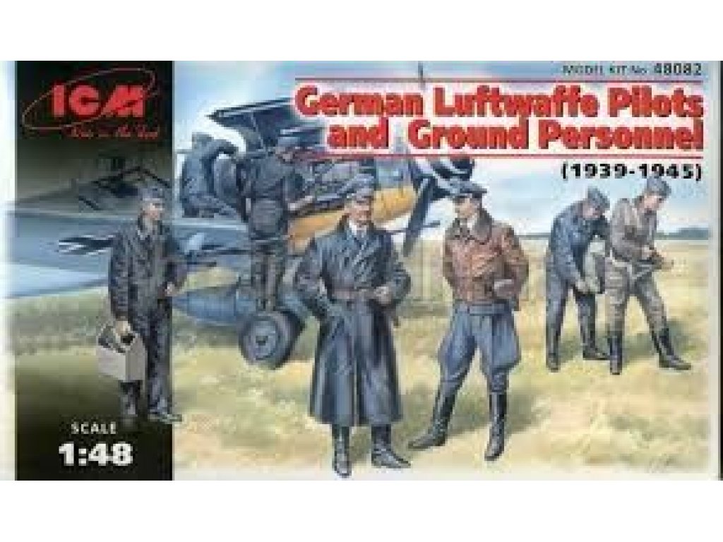 ICM 1/48 WWII Luftwaffe Pilots and Ground Personnel 39-45