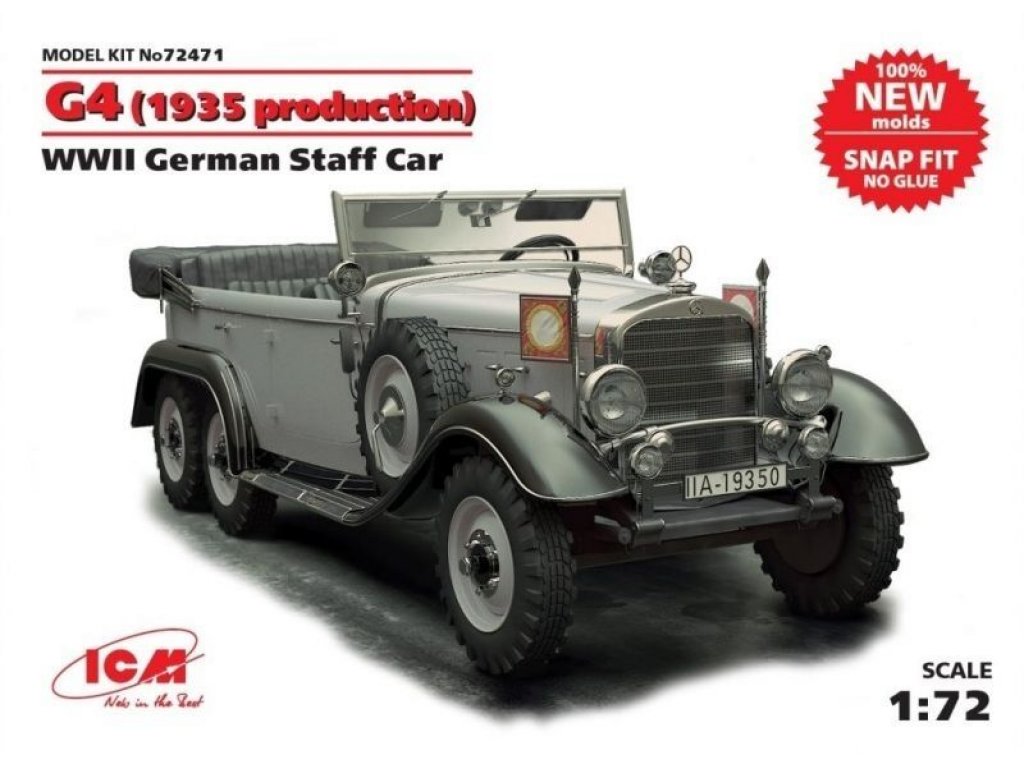 ICM 1/72 G4 (M.1935) WWII German Staff Car