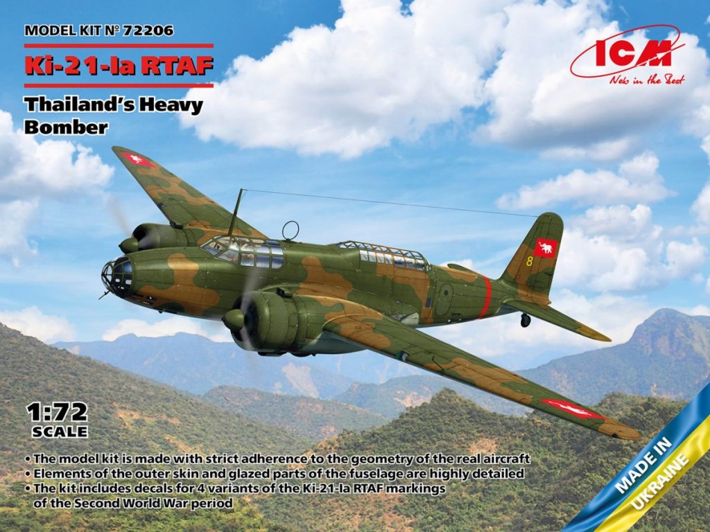 ICM 1/72 Ki-21-Ia RTAF Thailand's Heavy Bomber