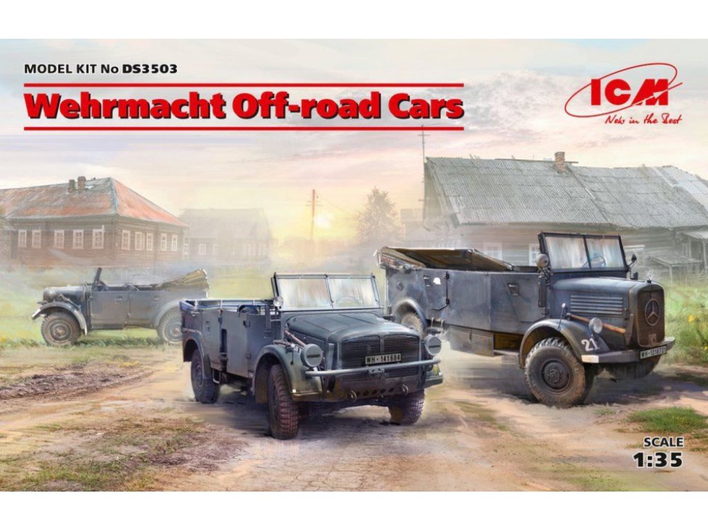 ICM1/35 Wermaht Off-road cars Set