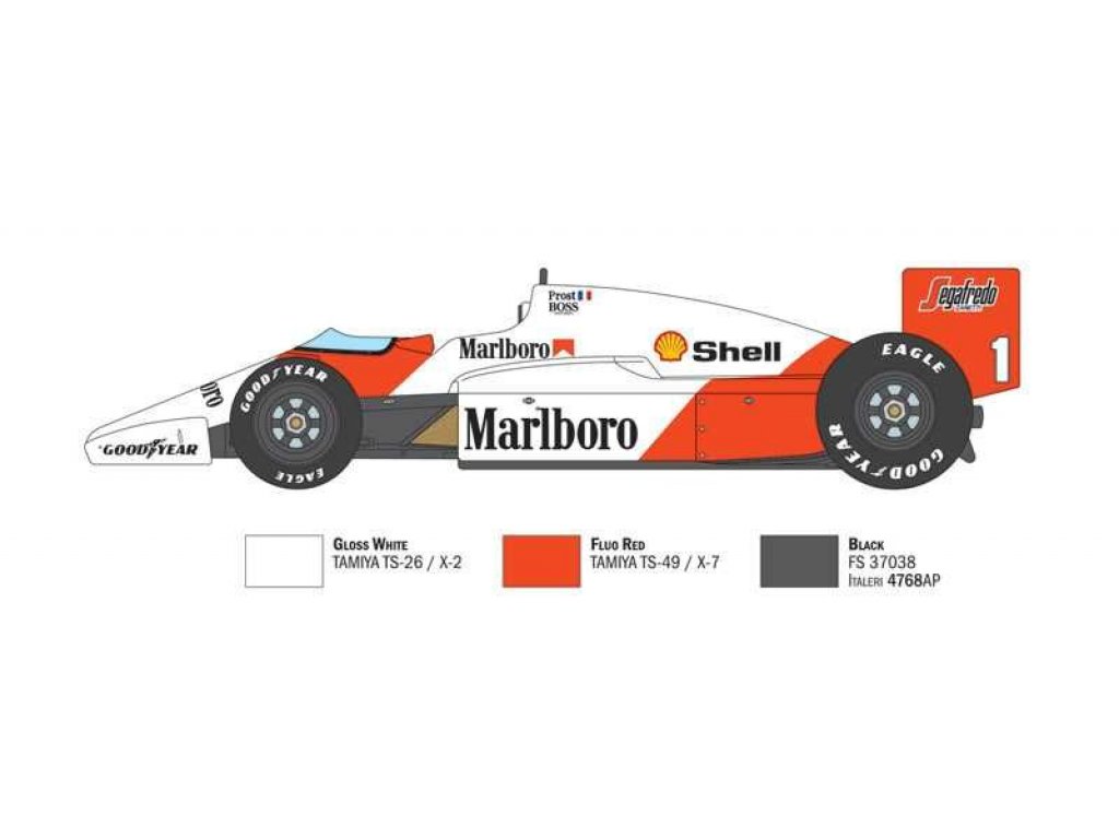 ITALERI 1/12 McLaren MP4/2C Prost Rosberg